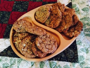 Hazelnut chip cookies